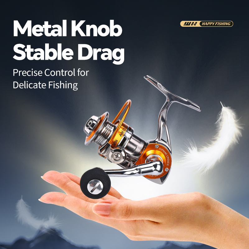 Ice Fishing Reel - WEIHE 150 # Mini-Metall-Spinnrolle, Angelrolle für