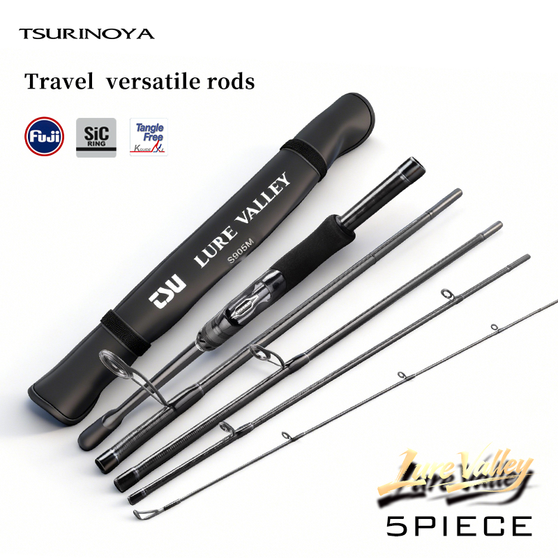 Kastking Reel Zephyr - TSURINOYA LURE VALLEY Reiserute 5-teilige Expeditions-Angelrute