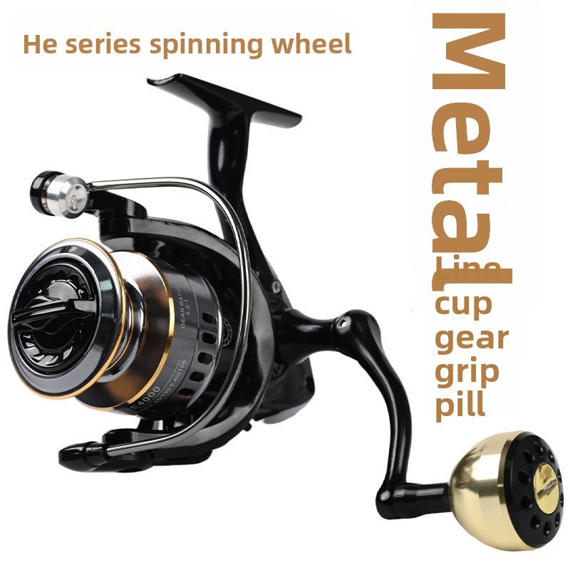 Ice Fishing Reel - Vollmetallige Weitwurf-Spinnrolle der Marke HES, Beliebte