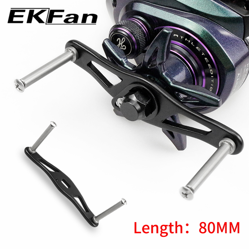 Spincast Reel - EKFan 80MM Aluminiumlegierung Baitcasting-Angelrollen-Griff Passend für