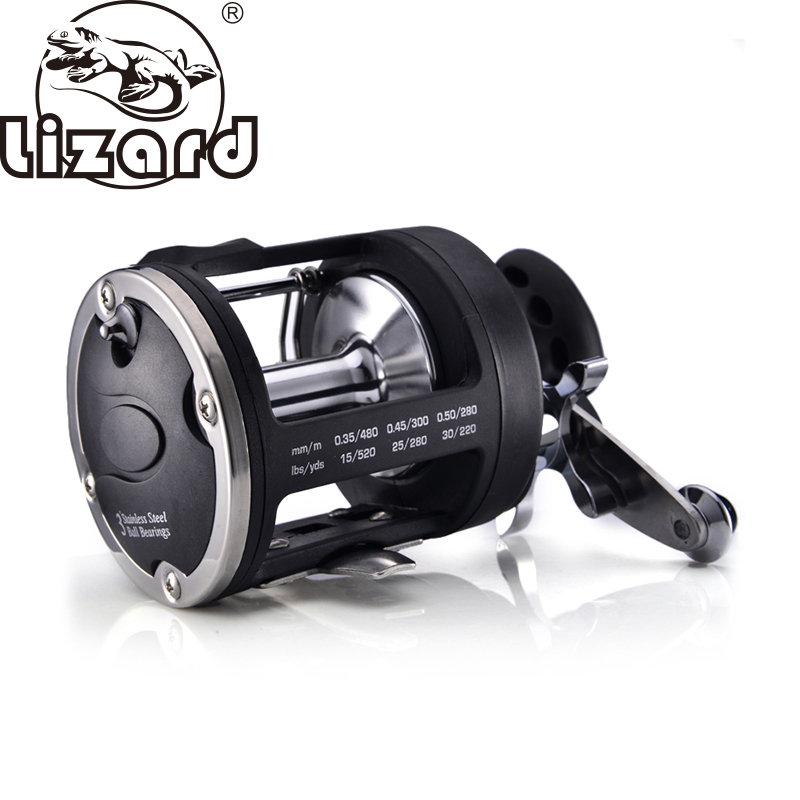 Trolling Reel - Lizard Fishing TSSD Bootrolle für Salzwasser-Großfischangeln,