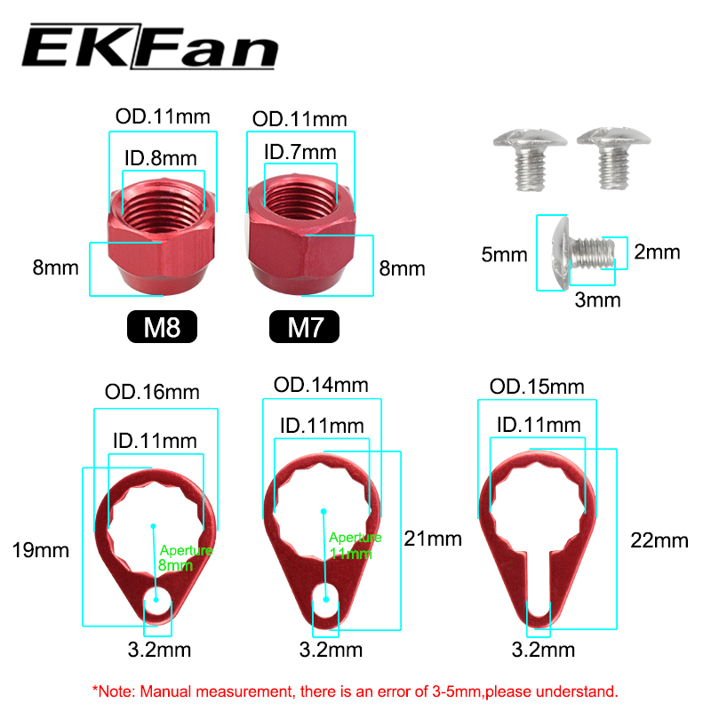 EKFan M7 M8 Legierung Muttern  – Reel Drag Knob Bewertung und Preis