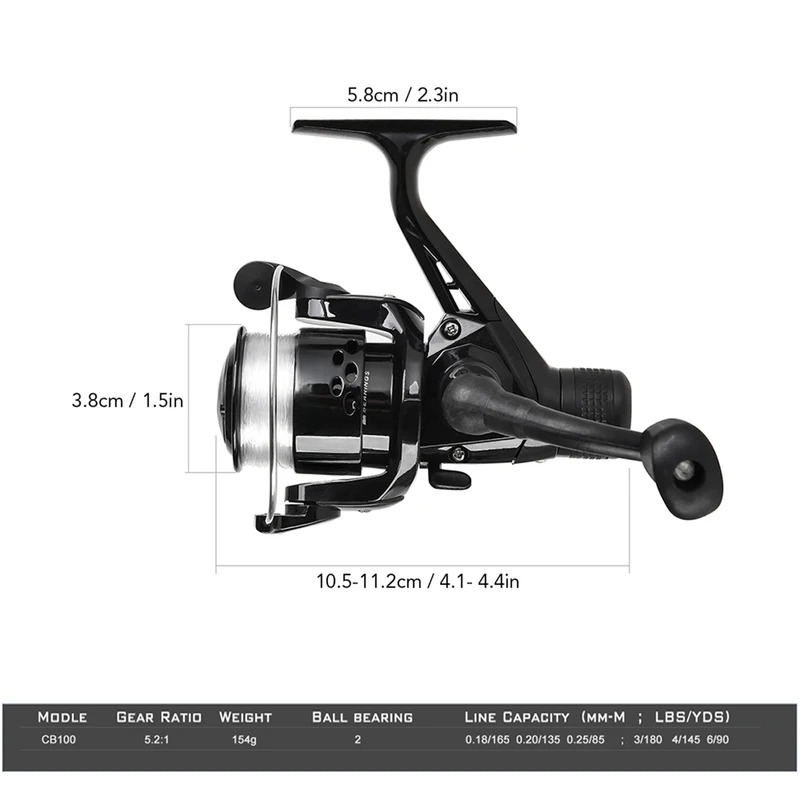 BRAVMAK 2,1/ 2,3 mTeleskop Ang – Spincast Reel Bewertung und Preis